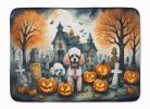 Poodle Spooky Halloween Memory Foam Kitchen Mat Machine Washable Anti-Fatigue Mat Cushion Comfort Bath Mat or Kitchen Rug