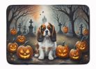 Cavalier Spaniel Spooky Halloween Memory Foam Kitchen Mat Machine Washable Anti-Fatigue Mat Cushion Comfort Bath Mat or Kitchen Rug