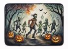 Zombies Spooky Halloween Memory Foam Kitchen Mat Machine Washable Anti-Fatigue Mat Cushion Comfort Bath Mat or Kitchen Rug