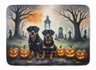 Rottweiler Spooky Halloween Memory Foam Kitchen Mat Machine Washable Anti-Fatigue Mat Cushion Comfort Bath Mat or Kitchen Rug