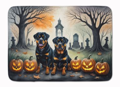 Rottweiler Spooky Halloween Memory Foam Kitchen Mat Machine Washable Anti-Fatigue Mat Cushion Comfort Bath Mat or Kitchen Rug