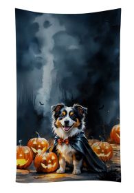 Sheltie Puppy Halloween Kitchen Towel Dish Cloths Guest Hand Towel Decorative Bathroom Towel for Face,Tea, Dishcloth, Kitchen and Bath