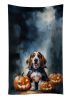 Basset Hound Puppy Halloween Kitchen Towel Dish Cloths Guest Hand Towel Decorative Bathroom Towel for Face,Tea, Dishcloth, Kitchen and Bath