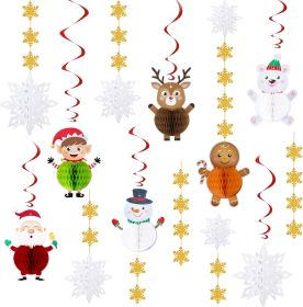 Christmas Honeycomb Ball Ornament Set (Option: W13311812)