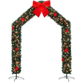 Christmas Artificial Tree Archway Decoration, Realistic PVC Holiday Tree Arch Frame For Outdoor Indoor Room Festival Party Wedding Garden, Roof T (Option: Default title)