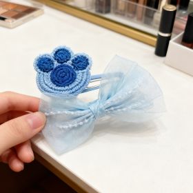 Paw Bow Hairpin Set-Blue 9610 (Option: 6926398659610)