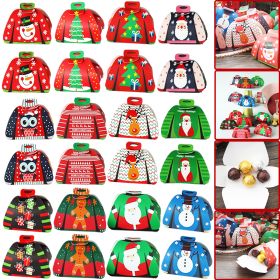 24PCS Christmas 3D Sweater Candy Boxes (Option: W13254276)
