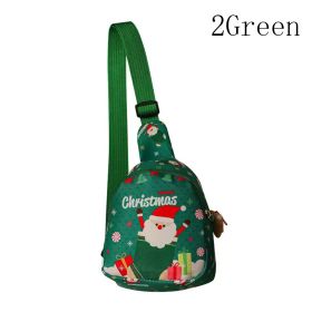 Christmas Purse Cute Sling Backpack (Option: Green)