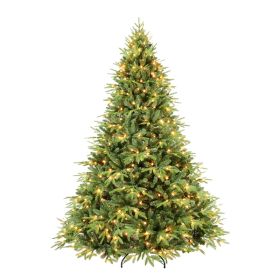 Artificial 5ft Green Christmas Tree With 1419 PE PVC Mixed Branch Tips, 300L Warm White Led, Steel Wire, Hinged Premium & Foldable Base For Indoo (Option: Default title)