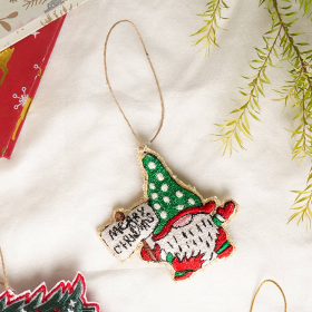 Expobazaar Santa Cheer Hanging Ornament - Multi (Option: Multi)