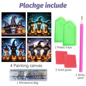 4 Pack Halloween Diamond Kit (Option: W13688158)