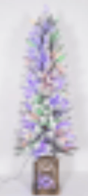 4ft PEPVC Wire Tied Flocking  Basin Tree Pine Cone 10 (Option: 4feet PEPVC line tied)