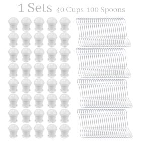 40 Pcs Flowerpot Dessert Cup (Option: W13554305)