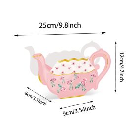 24 Pieces Tea Party Decorations Flower Boxes Spring Theme Princess Party Centerpiece Decorations 4 Style Cute Teapot Shape DIY Flower Box For Bir (Option: 24 Pieces)