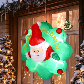 Large Blow Up Hanging Inflatable Decoration With Built-in LED Lights For Window Decor Holiday Party Front Yard Lawn Garden (Option: As picture)