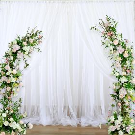 Wedding White Background Curtains (Option: W13254279)