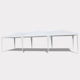 10x30' Wedding Party Canopy Tent Outdoor Gazebo With 5 Removable Sidewalls (Option: White)