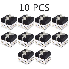 10 Pack Black White Gift Boxes (Option: W13843962)
