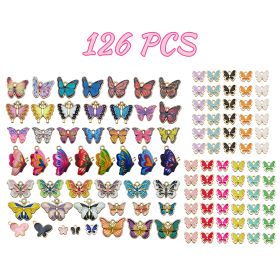 126 Pcs Butterfly Charms (Option: W13613483)