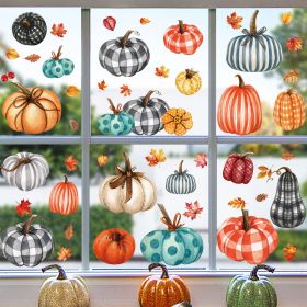 9 Sheets Pumpkin Static Electric Window Stickers (Option: W13253105)