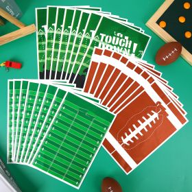 80 Pcs Football Party Bags Plastic Goodie Bags Snacks Favors Rugby Sports Theme Treat Bags Gift Bags Decorations For Game Day Sports Events Birth (Option: W13732668)